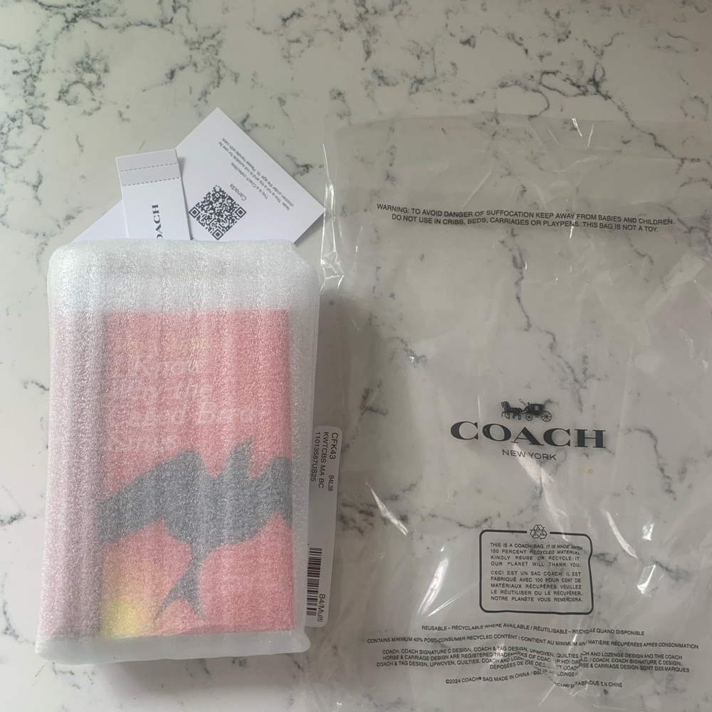 Coach Book Charm I Know Why the Caged Bird Sings NWT - Picture 4 of 5